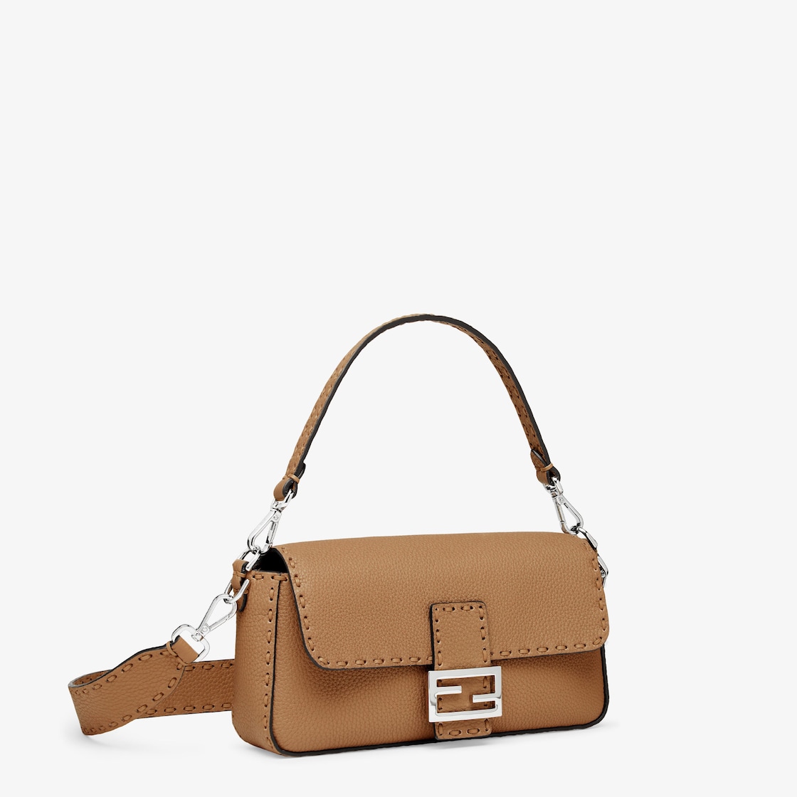 FENDI Baguette® Cappuccino-colored Selleria bag with 612 hand-sewn stitches - Image 4